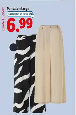 Lidl Pantalon large offre