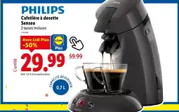 Lidl PHILIPS Cafetière à dosette Senseo offre