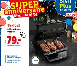 Lidl TEFAL Grill électrique OptiGrill offre