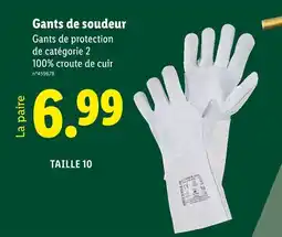 Lidl Gants de soudeur offre