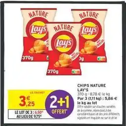 Intermarché Chips Nature Lay's offre