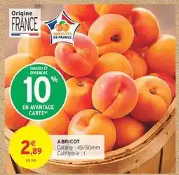 Intermarché Abricot offre