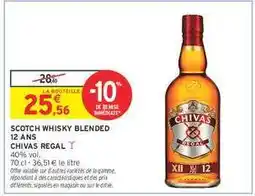 Intermarché Contact SCOTCH WHISKY BLENDED 12 ANS offre
