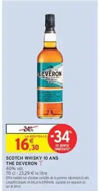 Intermarché Contact SCOTCH WHISKY 10 ANS THE DEVERON offre