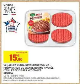 Intermarché Contact 16 HACHÉS ULTRA SAVOUREUX 15% MG offre