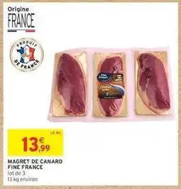 Intermarché Contact MAGRET DE CANARD 'FINE FRANCE' offre