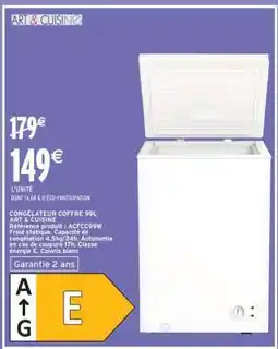 Intermarché Hyper CONGÉLATEUR COFFRE 99L ART & CUISINE offre