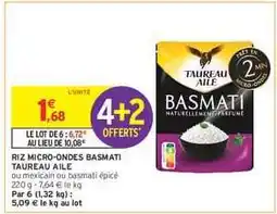 Intermarché Riz Micro-Ondes Basmati Taureau Ailé offre