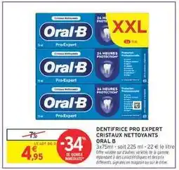 Intermarché Hyper Oral-B Pro-Expert Toothpaste offre
