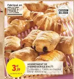 Intermarché Contact ASSORTIMENT DE VIENNOISERIES X14 offre