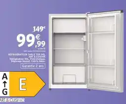 Intermarché Hyper Réfrigérateur Table Top 90L ART & CUISINE offre