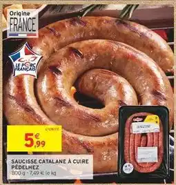 Intermarché Contact SAUCISSE CATALANE À CUIRE PÉDELHEZ offre
