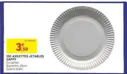 Intermarché Hyper 100 Assiettes Jetables Gappy offre