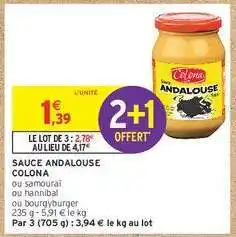 Intermarché Hyper Sauce Andalouse Colona offre