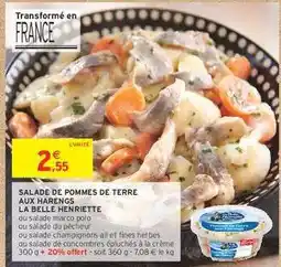 Intermarché Hyper Salade de pommes de terre aux harengs La Belle Henriette offre