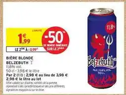 Intermarché Hyper Bière Blonde Belzebuth offre