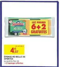 Intermarché Hyper ÉPONGE RE-BELLE X6 SPONTEX offre