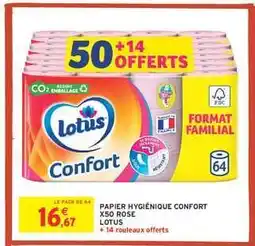 Intermarché Hyper LOTUS CONFORT Papier hygiénique offre