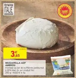 Intermarché Hyper MOZZARELLA AOP AMBROSI offre