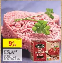 Intermarché Hyper STEAK HACHÉ CONVIVIAL offre