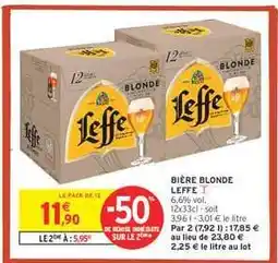 Intermarché Hyper Leffe blonde offre