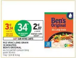 Intermarché Hyper Ben's Original Riz Long Grain offre