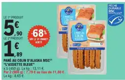 E.Leclerc PANÉ AU COLIN D’ALASKA MSC offre