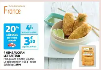 Auchan 4 Nems Auchan Le Traiteur offre
