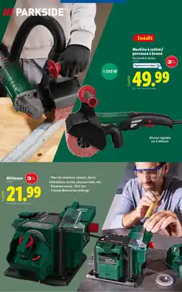 Lidl PARKSIDE Machine à satiner/ ponceuse à brosse offre