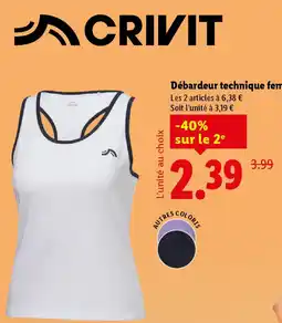 Lidl CRIVIT Débardeur technique femme offre
