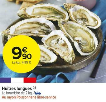 Huîtres longues