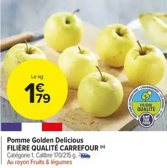 Carrefour Market Filière qualité carrefour pomme golden delicious offre
