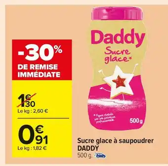 Carrefour Market Daddy sucre glace à saupoudrer offre