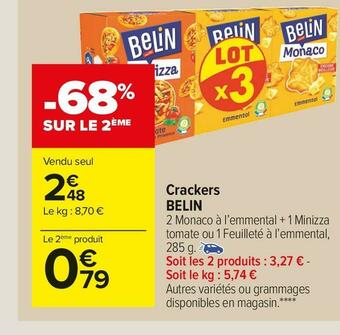 Carrefour Market Belin crackers offre