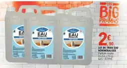 E.Leclerc Lot de trois eau déminéralisée offre