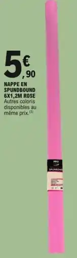 E.Leclerc Nappe en spundbound rose offre