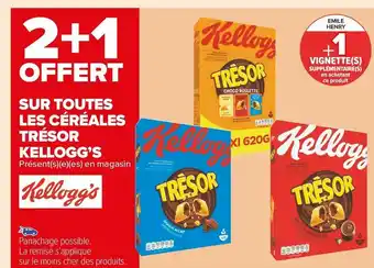 Carrefour Market Kellogg’s bon plan sur toutes les céréales trésor kellogg’s offre