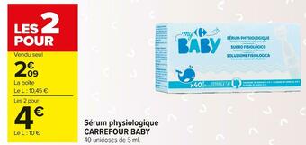 Carrefour Market Carrefour baby sérum physiologique offre