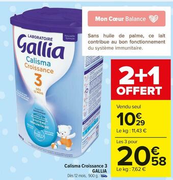 Carrefour Market Gallia calisma croissance 3 offre