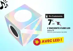 Stokomani L'enceinte cube led sans fil offre
