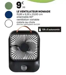 Stokomani Le ventilateur nomade offre