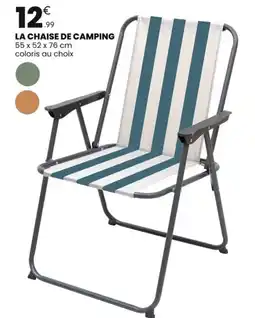 Stokomani La chaise de camping 55 x 52 x 76 cm offre
