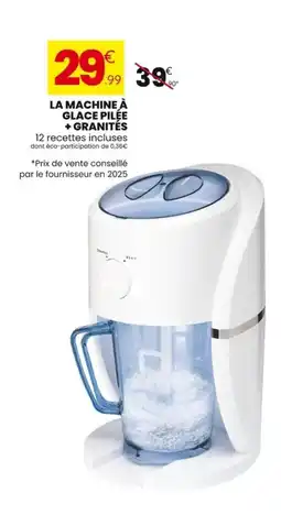 Stokomani La machine à glace pilée + granités offre