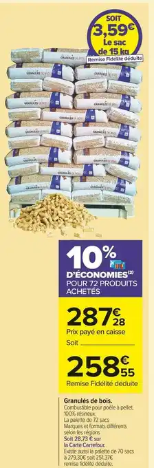 Granulés de bois