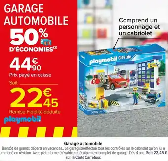 Carrefour Market Garage automobile offre
