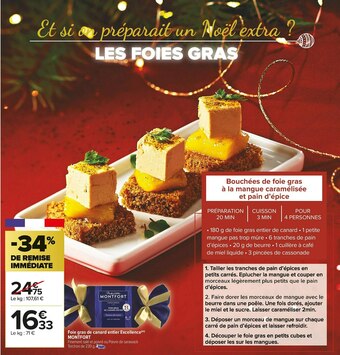 Carrefour Market Montfort foie gras de canard entier excellence offre