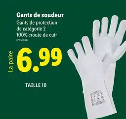 Lidl Parkside Gants de soudeur offre