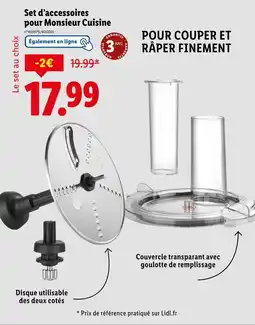 Lidl Set d'accessoires pour Monsieur Cuisine offre