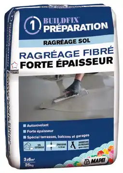 Brico Dépôt Ragréage fibré forte épaisseur(1) offre
