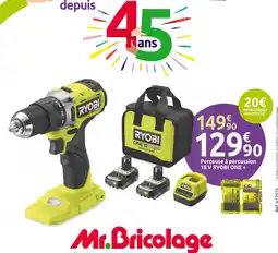 Mr Bricolage RYOBI Perceuse à percussion 18 V ONE + offre